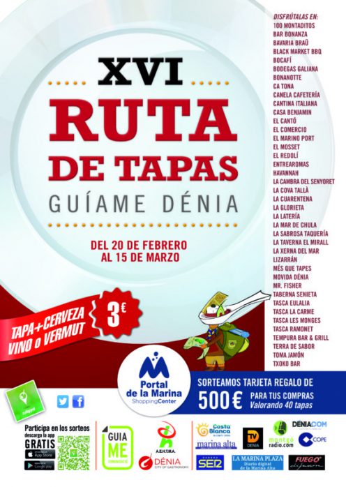 Cartel  Ruta tapas