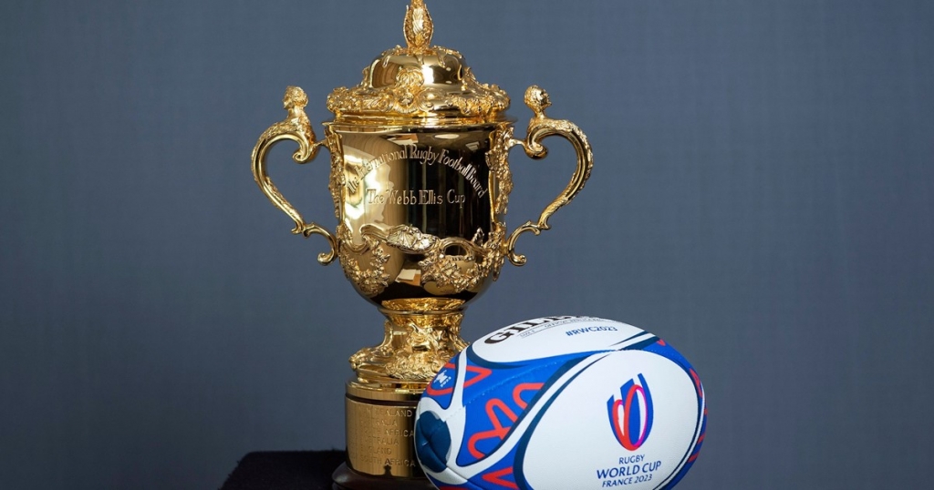 Rwc 2023 Webb Ellis Cup And Official Ball