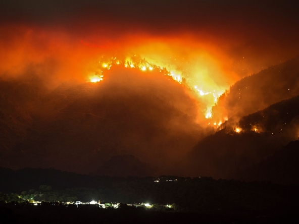 Topshot Spain Wildfire